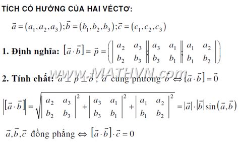 cong thuc tich co huong